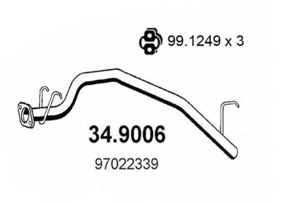 Труба выхлопного газа ASSO 34.9006