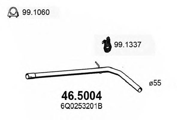 Труба выхлопного газа ASSO 46.5004