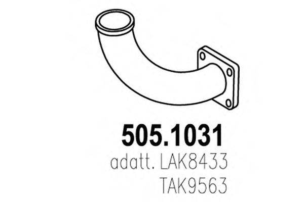 Труба выхлопного газа ASSO 505.1031