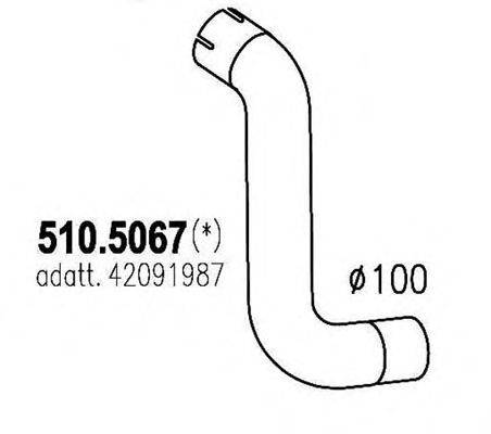Труба выхлопного газа ASSO 510.5067