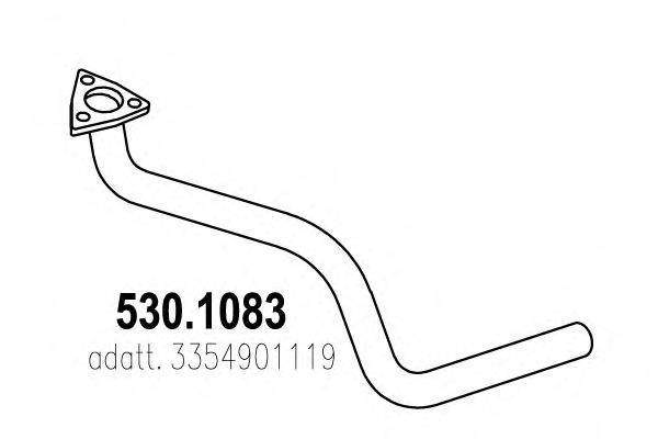 Труба выхлопного газа ASSO 530.1083