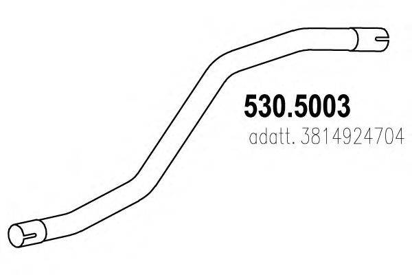 Труба выхлопного газа ASSO 530.5003