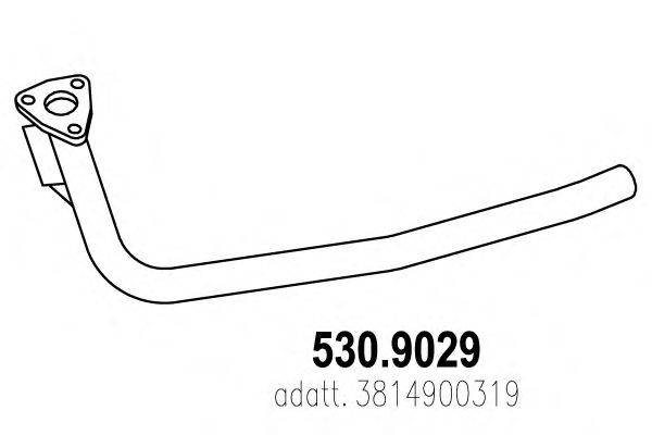 Труба выхлопного газа ASSO 530.9029