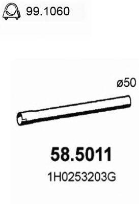 Труба выхлопного газа ASSO 58.5011