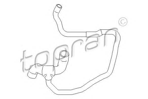 Шланг радиатора TOPRAN 207 502