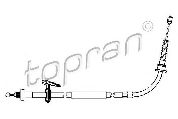 Трос, стояночная тормозная система TOPRAN 501101