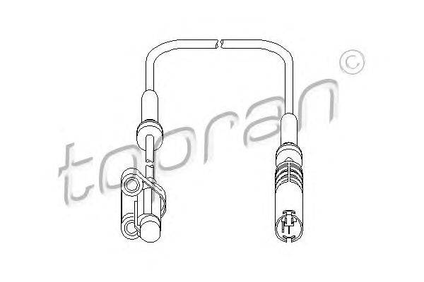 Датчик, частота вращения колеса TOPRAN 500981