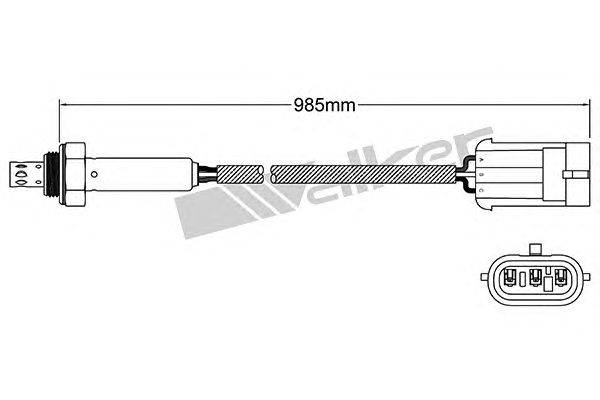 Лямбда-зонд WALKER PRODUCTS 250-23816