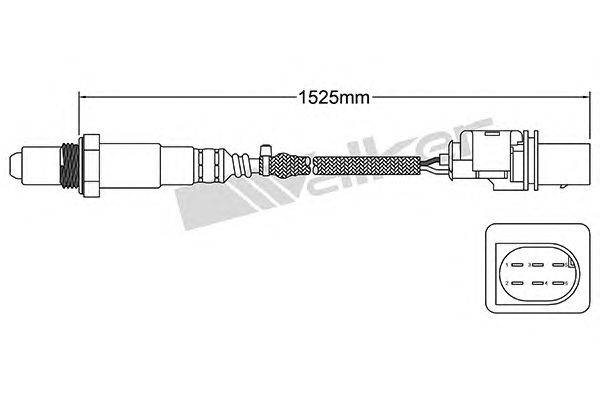 Лямбда-зонд WALKER PRODUCTS 250-25018