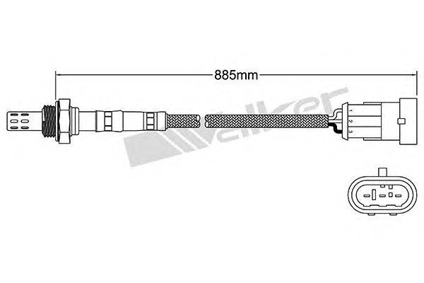 Лямбда-зонд WALKER PRODUCTS 250-23106