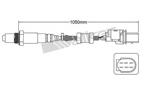 Лямбда-зонд WALKER PRODUCTS 250-25077