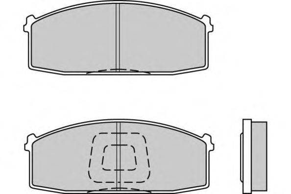 Комплект тормозных колодок, дисковый тормоз E.T.F. 12-0199