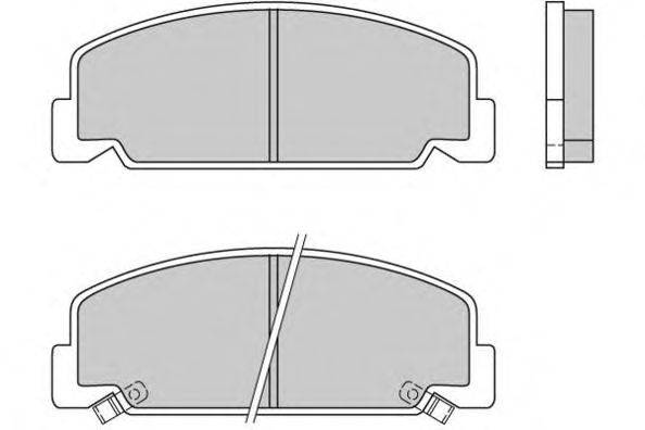 Комплект тормозных колодок, дисковый тормоз E.T.F. 21331