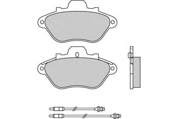 Комплект тормозных колодок, дисковый тормоз E.T.F. 21297