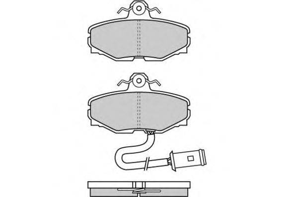 Комплект тормозных колодок, дисковый тормоз E.T.F. 20233