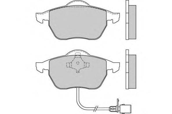Комплект тормозных колодок, дисковый тормоз E.T.F. 21663