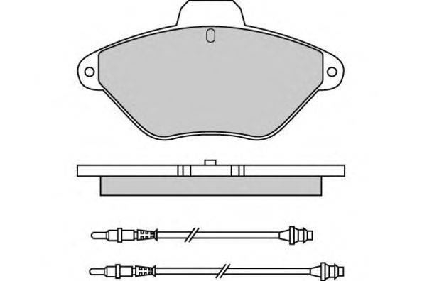 Комплект тормозных колодок, дисковый тормоз E.T.F. 21632