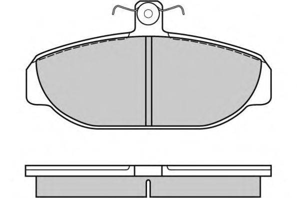 Комплект тормозных колодок, дисковый тормоз E.T.F. 21266