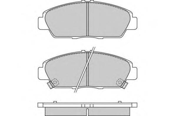 Комплект тормозных колодок, дисковый тормоз E.T.F. 12-0621