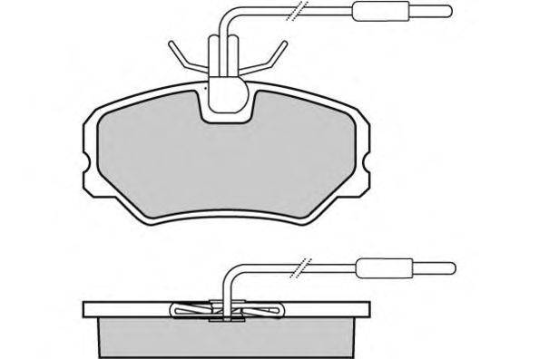 Комплект тормозных колодок, дисковый тормоз E.T.F. 120646