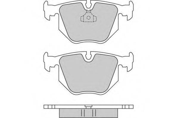 Комплект тормозных колодок, дисковый тормоз E.T.F. 120652