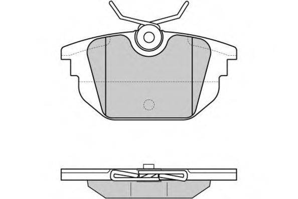 Комплект тормозных колодок, дисковый тормоз E.T.F. 23177