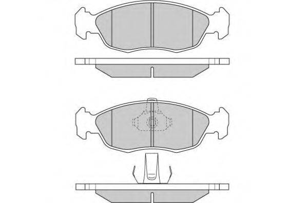 Комплект тормозных колодок, дисковый тормоз E.T.F. 12-0853