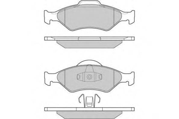 Комплект тормозных колодок, дисковый тормоз E.T.F. 23200