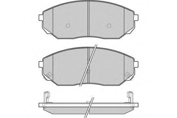 Комплект тормозных колодок, дисковый тормоз E.T.F. 12-1116