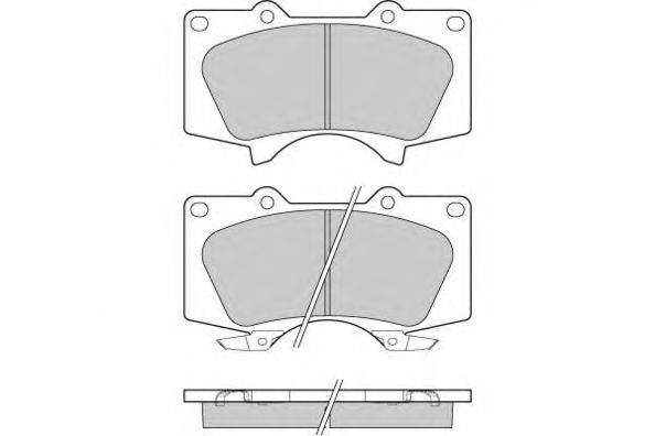 Комплект тормозных колодок, дисковый тормоз E.T.F. 12-1139