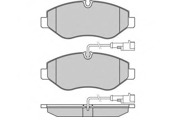 Комплект тормозных колодок, дисковый тормоз E.T.F. 12-1334