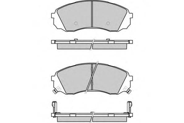 Комплект тормозных колодок, дисковый тормоз E.T.F. 12-1336