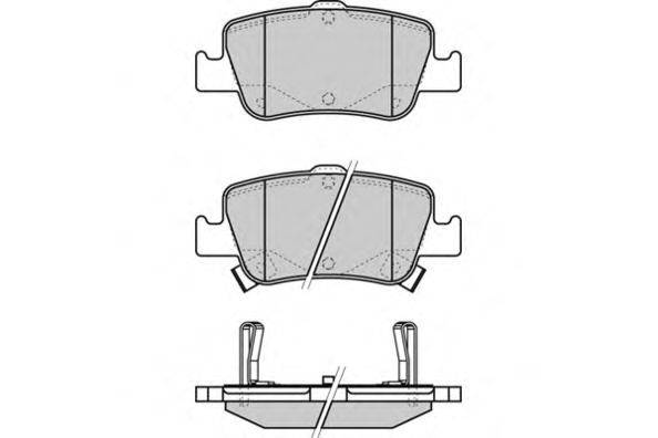 Комплект тормозных колодок, дисковый тормоз E.T.F. 12-1341