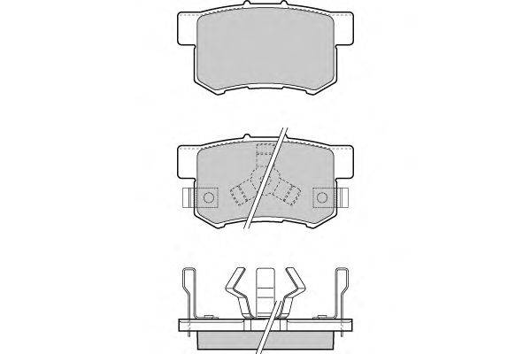 Комплект тормозных колодок, дисковый тормоз E.T.F. 24680