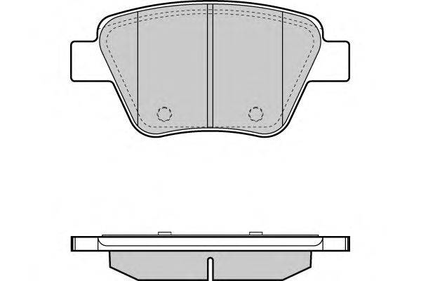 Комплект тормозных колодок, дисковый тормоз E.T.F. 12-1429