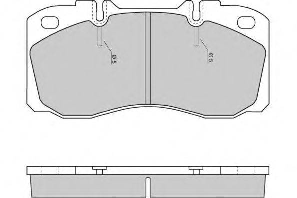 Комплект тормозных колодок, дисковый тормоз E.T.F. 12-5272