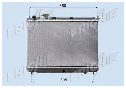 Радиатор, охлаждение двигателя FRIGAIR 0133.3028