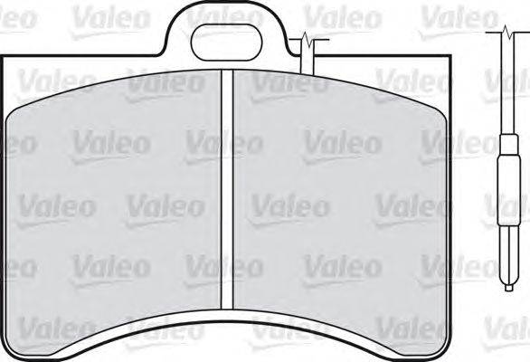 Комплект тормозных колодок, дисковый тормоз VALEO 598147
