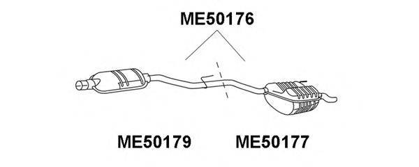 Глушитель выхлопных газов конечный VENEPORTE ME50176