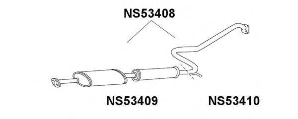 Труба выхлопного газа VENEPORTE NS53410