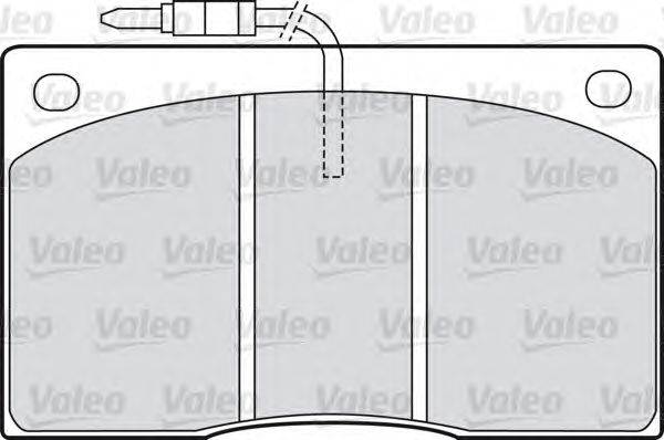 Комплект тормозных колодок, дисковый тормоз VALEO 540101