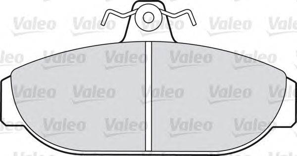 Комплект тормозных колодок, дисковый тормоз VALEO 540414