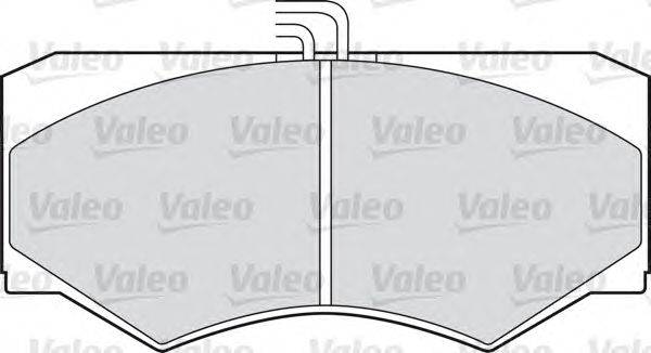 Комплект тормозных колодок, дисковый тормоз VALEO 551021