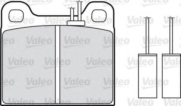 Комплект тормозных колодок, дисковый тормоз VALEO 598113