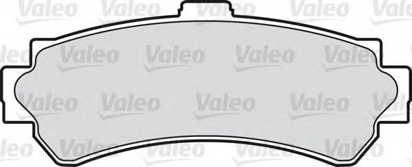 Комплект тормозных колодок, дисковый тормоз VALEO 23023