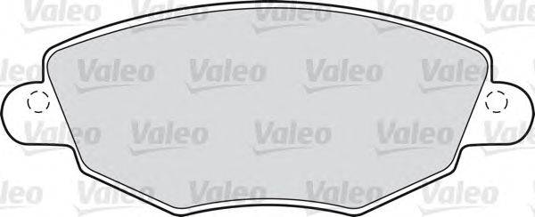 Комплект тормозных колодок, дисковый тормоз VALEO 23279