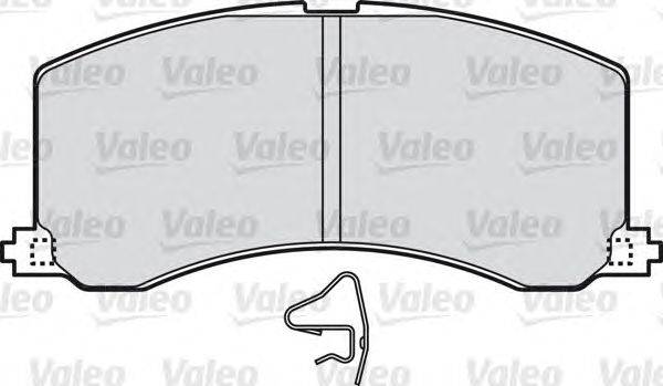 Комплект тормозных колодок, дисковый тормоз VALEO 598830