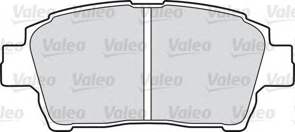 Комплект тормозных колодок, дисковый тормоз VALEO 598606