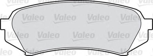 Комплект тормозных колодок, дисковый тормоз VALEO 598865