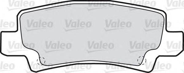 Комплект тормозных колодок, дисковый тормоз VALEO 598680